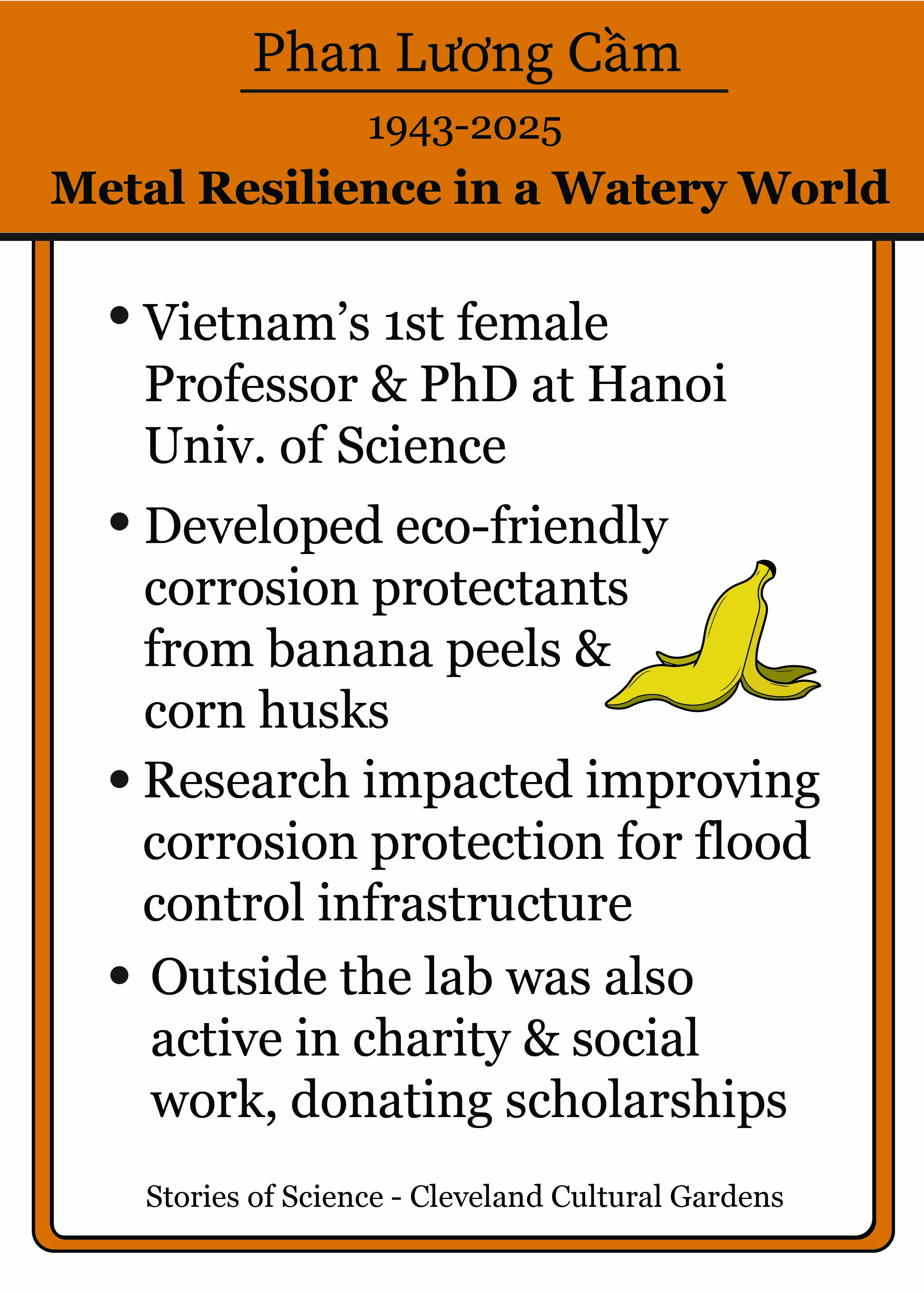 Vietnamese Scientist Card Rear